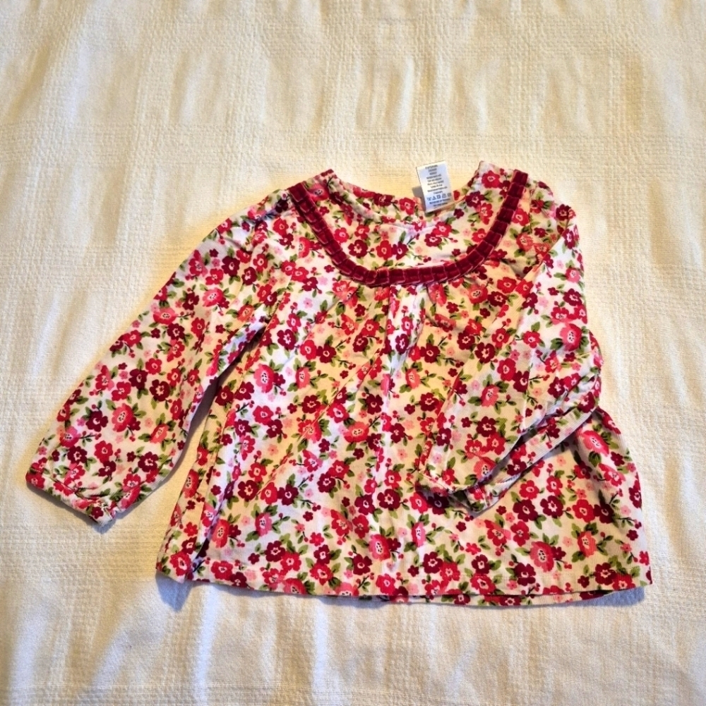Gymboree girls size 2T Cozy Owl light weight corduroy shirt, 1 spot